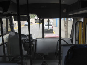 Cabina autobús de transporte escolar - GO Transportes